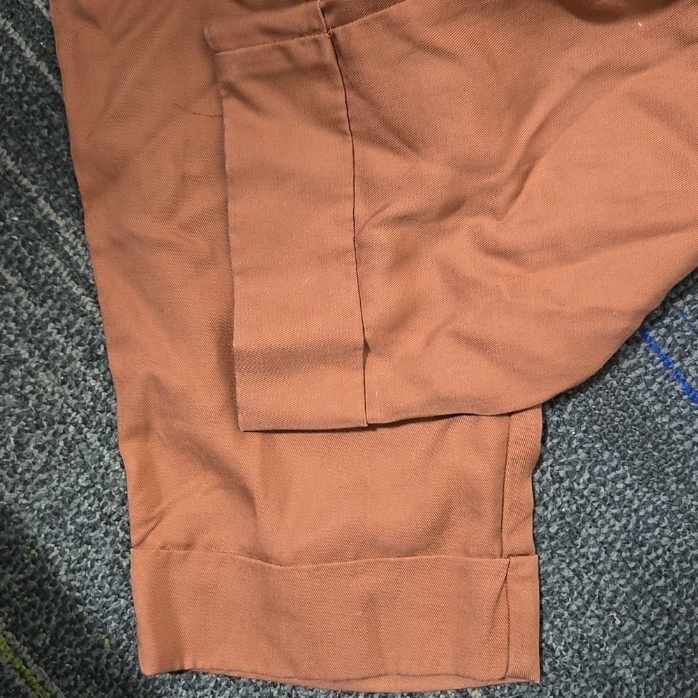 Anthropologie-Cartonniere NWT Belt Front Pants Rose 100% Lyocell-Size 14 - Picture 12 of 16
